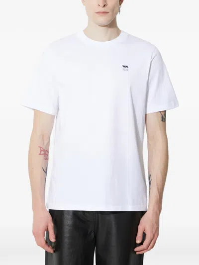 Wood Wood Logo-print T-shirt In White