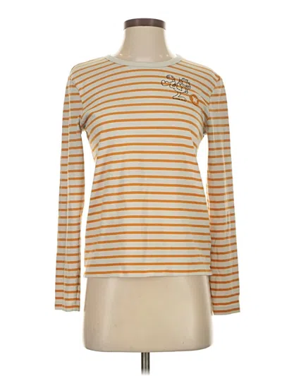 Pre-owned Wood Wood Long Sleeve T-shirt In Gold