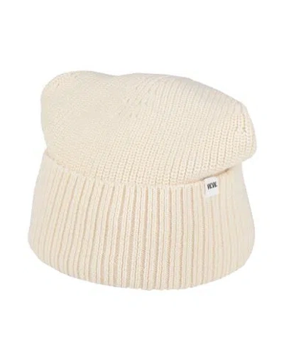 Wood Wood Man Hat Ivory Size Onesize Merino Wool In White