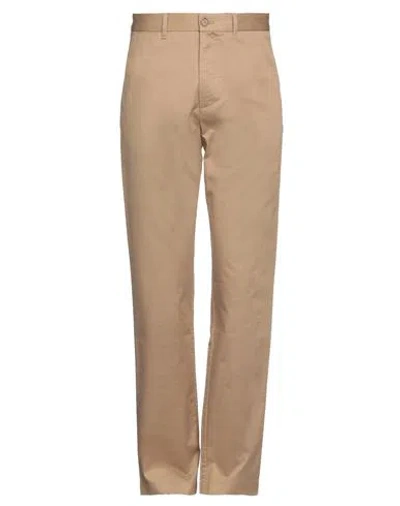 Wood Wood Man Pants Camel Size 30 Cotton, Elastane