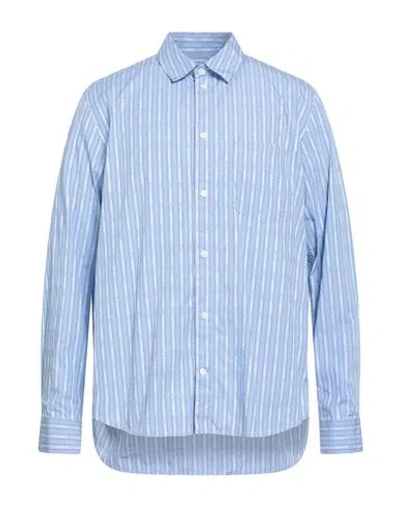 Wood Wood Man Shirt Sky Blue Size L Cotton