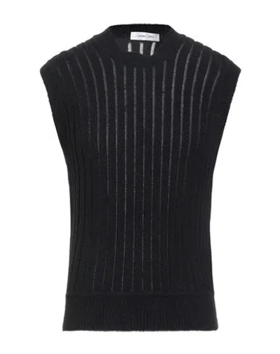 Wood Wood Man Sweater Black Size L Polyamide, Viscose