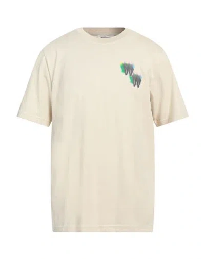 Wood Wood Man T-shirt Ivory Size L Cotton In White