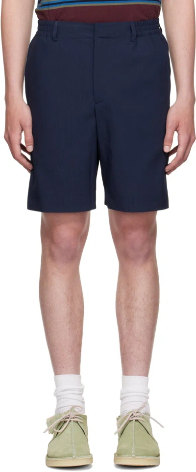 Wood Wood Navy Kent Shorts In 7000 Navy