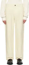 Wood Wood Off-white Willy Trousers In Off-white