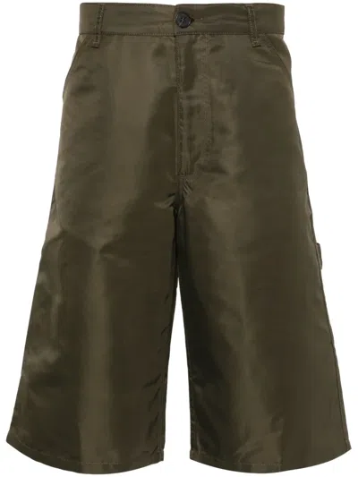 Wood Wood Robbie Carpenter Bermuda Shorts In Green