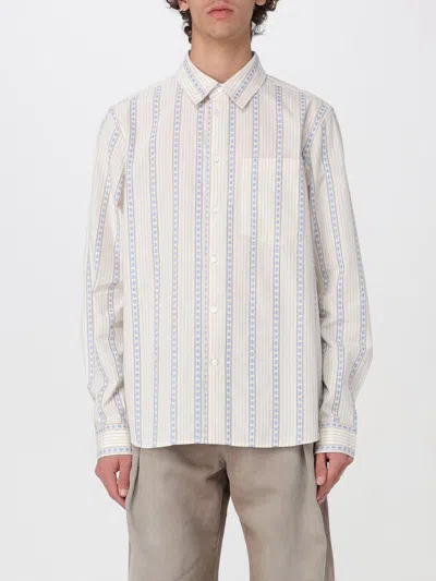 Wood Wood Shirt  Men In Gnawed Blue