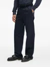 Wood Wood Welt-pocket Trousers In Blue