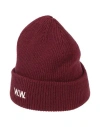 Wood Wood Woman Hat Burgundy Size Onesize Wool In Red
