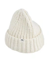 Wood Wood Woman Hat Cream Size Onesize Wool, Polyamide In White