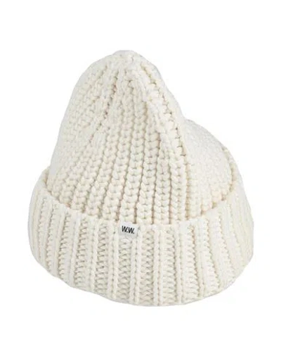 Wood Wood Woman Hat Cream Size Onesize Wool, Polyamide In White