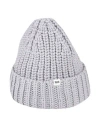 Wood Wood Woman Hat Light Grey Size Onesize Wool, Polyamide In Grey