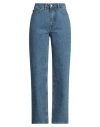 Wood Wood Woman Jeans Blue Size 30w-32l Cotton In Blue
