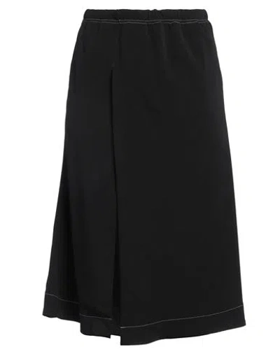 Wood Wood Woman Midi Skirt Black Size 10 Polyester
