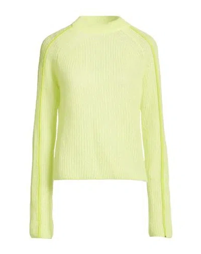 Wood Wood Woman Sweater Lime Green Size L Polyamide, Mohair Wool, Merino Wool