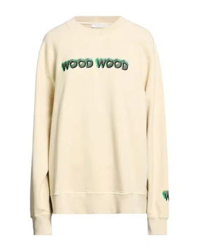 Wood Wood Woman Sweatshirt Beige Size Xl Cotton In Neutral