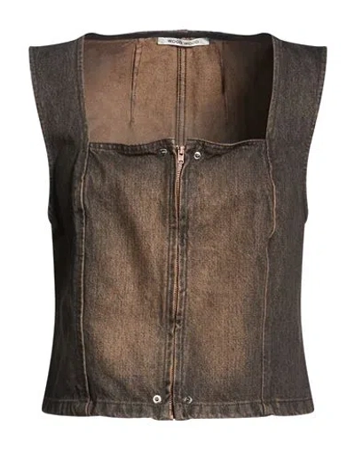 Wood Wood Woman Top Brown Size 12 Cotton