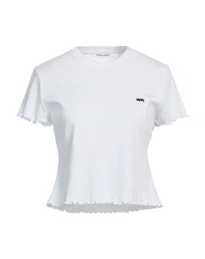 Wood Wood Woman T-shirt White Size Xl Cotton