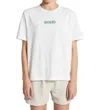 WOOD WOOD WOMEN'S ALMA LOGO T-SHIRT IN OFF WHITE