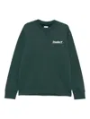 Wood Wood Wwjames Logo Sweatshirt In Green