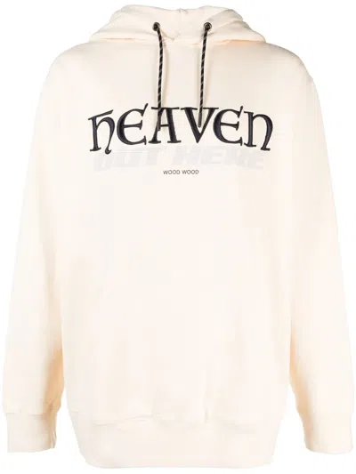 Wood Wood Zeus Heaven Cotton Hoodie In Neutrals