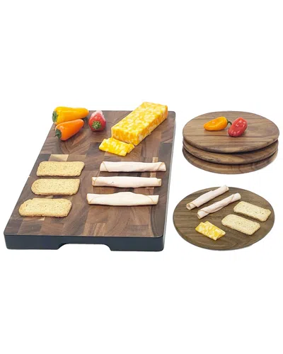 Woodard & Charles 15.75in Acacia Wood Serving Tray In Brown