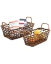 Woodard & Charles 2pc Rectangular Basket Set