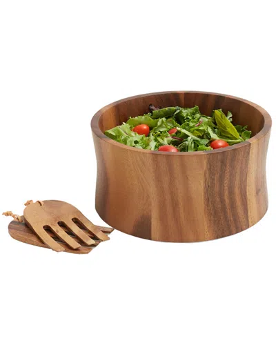 WOODARD & CHARLES WOODARD & CHARLES 3PC 10IN SALAD BOWL & HANDS SET