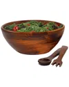Woodard & Charles 3pc 10in Salad Bowl & Server Set In Red