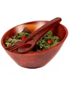 Woodard & Charles 3pc 12in Salad Bowl & Server Set