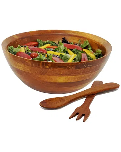 WOODARD & CHARLES WOODARD & CHARLES 3PC 14IN SALAD BOWL & SERVER SET