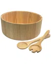 Woodard & Charles 3pc Salad Bowl & Servers Set