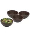 Woodard & Charles 4pc Individual Serving Bowl Set In Brown