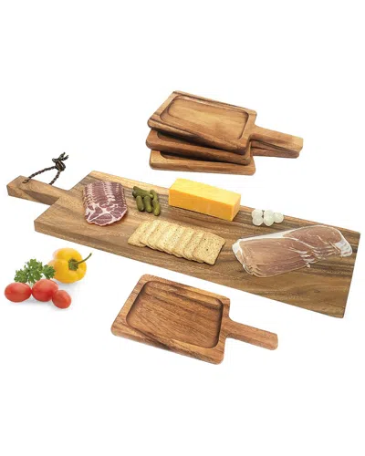 Woodard & Charles 5pc Serving Set In Brown