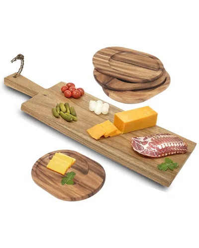 Woodard & Charles 5pc Serving Set In Brown