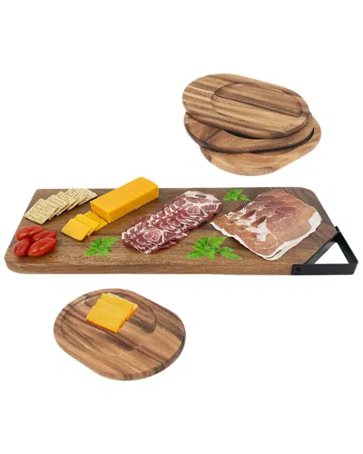 Woodard & Charles 5pc Serving Set In Brown