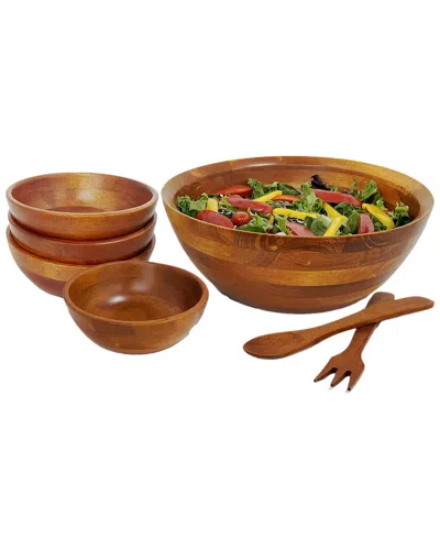 WOODARD & CHARLES WOODARD & CHARLES 7PC LARGE SALAD BOWL SERVING SET