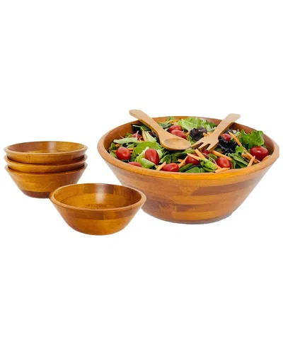 WOODARD & CHARLES WOODARD & CHARLES 7PC LARGE SALAD BOWL SERVING SET
