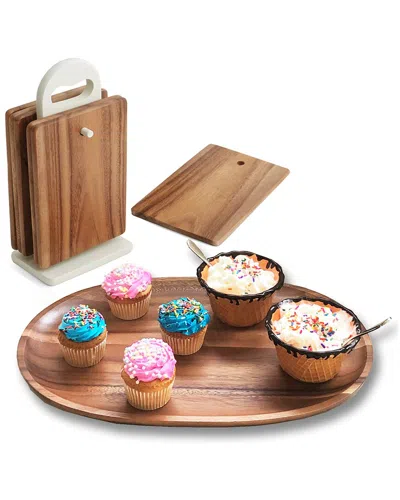 WOODARD & CHARLES WOODARD & CHARLES 8PC SERVING ENTERTAINING SET