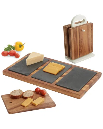 Woodard & Charles 8pc Serving Set In Brown