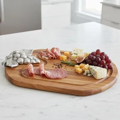 Woodard & Charles Elan Acacia Cheese Board And Platter In Brown