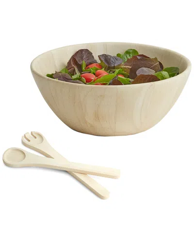 WOODARD & CHARLES WOODARD & CHARLES PROVENCAL COLLECTION 3PC SALAD BOWL & SERVERS SET