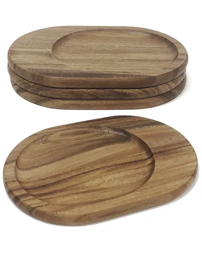 WOODARD & CHARLES WOODARD & CHARLES SET OF 4 COCKTAIL SERVING TRAYS
