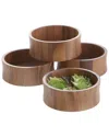 Woodard & Charles Set Of 4 Individual Salad Bowls