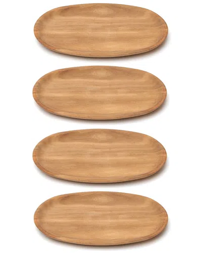 WOODARD & CHARLES WOODARD & CHARLES SET OF 4 SMALL OVAL PLATTERS