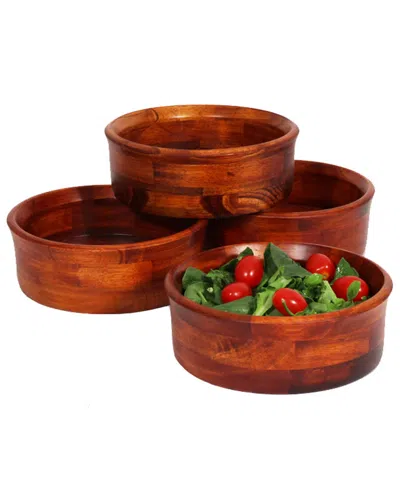 Woodard & Charles Set Of Four 7in Individual Salad Bowls