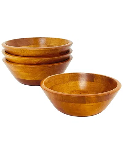 WOODARD & CHARLES WOODARD & CHARLES SET OF FOUR 7IN SALAD BOWLS