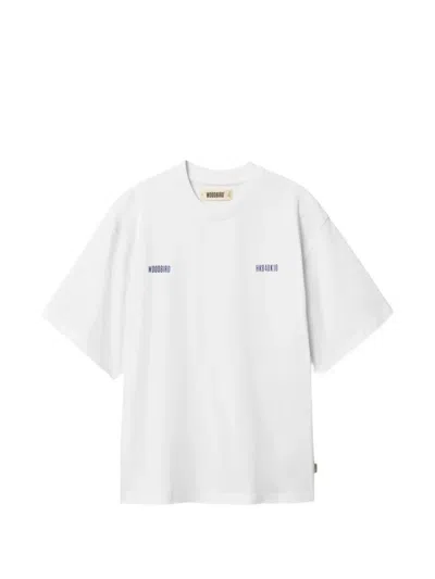 Woodbird Bain Zilla Graphic-print T-shirt In White