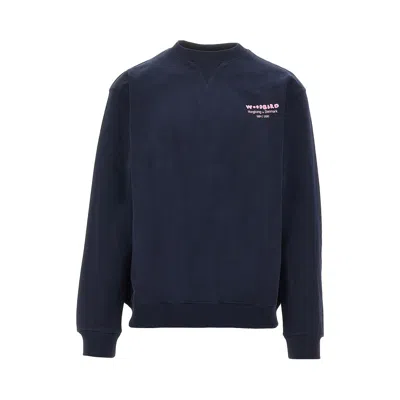 Woodbird Bcane Wok Crewneck Sweatshirt In Blue