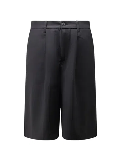 Woodbird Bin Guan Pleated Bermuda Shorts In Black